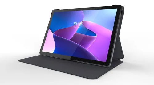 Lenovo Tab M10 3rd Gen Folio Case/Film Grey WW — vue 3