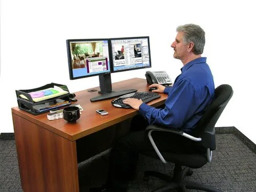 Ergotron 33-396-085/Neo-FlexDual LCDLift St 24" — vue 5