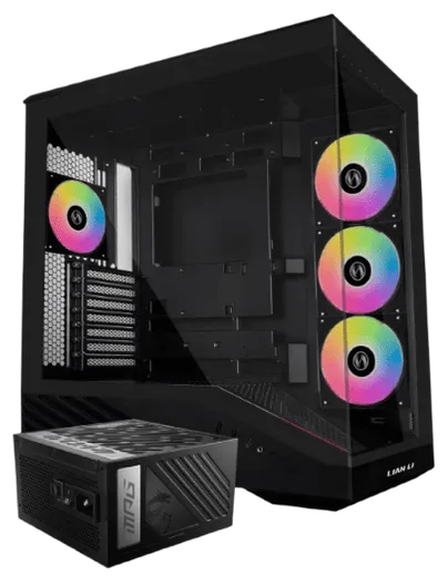 Lian-Li Vector V100 RGB Noir + ATX 1000W - 80+ Gold - MPG