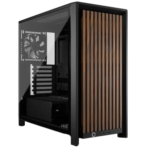 Corsair FRAME 4000D WOOD RS Noir - MT/Sans Alim/E-ATX — vue 1