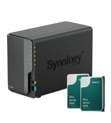 Synology DS224+ - 2 Baies avec 2 Disques de 4 To — vue 1