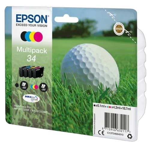 Epson - Noir, Cyan, Magenta, Jaune - C13T34664020 — vue 1