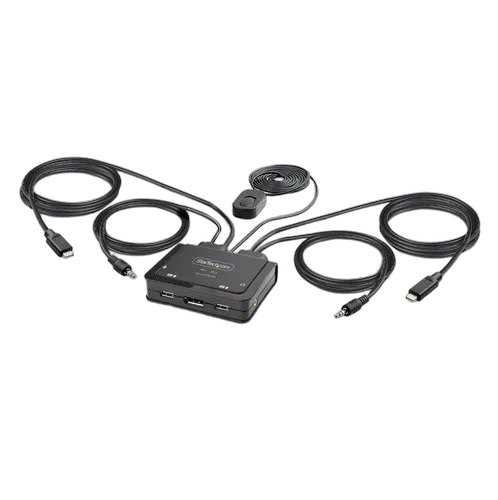 StarTech 2-PORT CABLE KVM SWITCH 4K - — vue 1