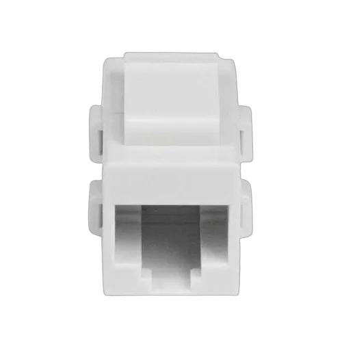 StarTech White Cat 6 RJ45 Keystone Jack Coupler — vue 3