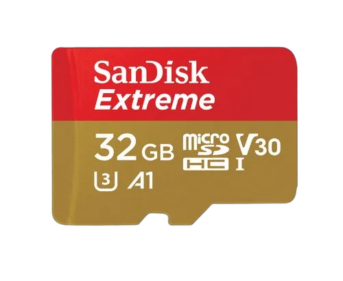 Sandisk Extreme microSDHC 32GB+SD Ad Sports Cam — vue 1