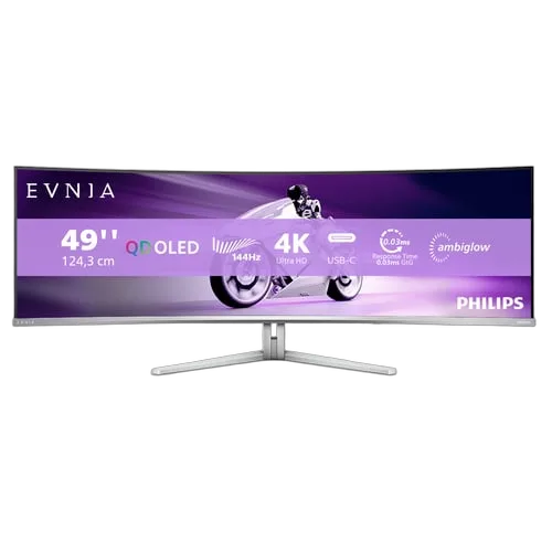 EVNIA 49" QD-OLED DQHD 144Hz/0.3ms/USB-C/Ambiglow