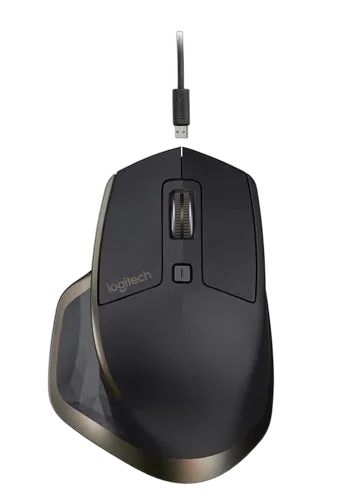 Logitech MX Master Wireless Mouse Meteorite EMEA — vue 3