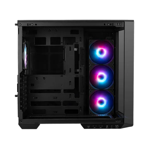 MSI MAG PANO 100R PZ Noir + MPG A1000GS + MAG CORELIQUID E360 — vue 3