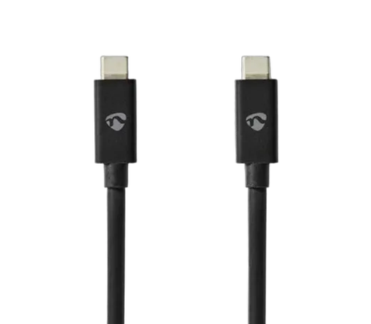 Câble USB-C 4.0 Mâle/Mâle 240W/8K60Hz - 1m Noir