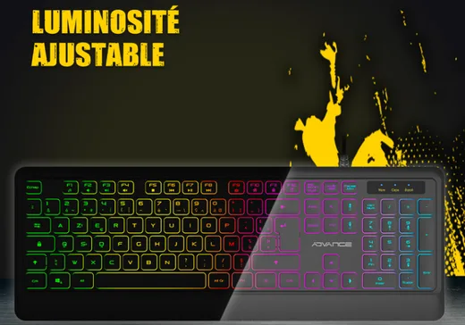 Advance GTA 220 - Membrane - Filaire - RGB - Noir — vue 4