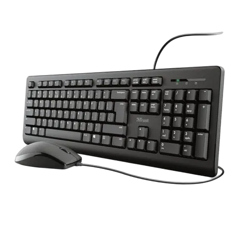 Trust TKM-250 - Clavier/Souris/Noir/Filaire — vue 1