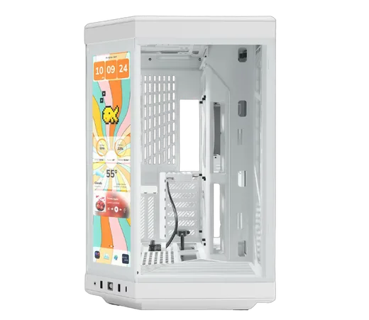 Hyte Y70 Touch Infinite Blanc - MT/Sans Alim/ATX — vue 2