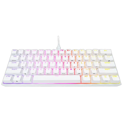 Corsair K65 RGB Mini 60% Blanc (Cherry MX Red) — vue 2