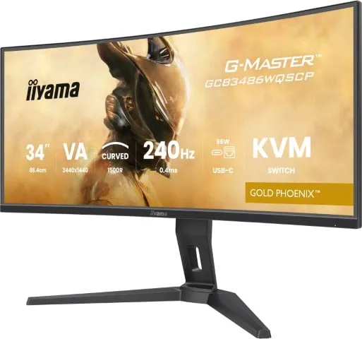 Iiyama G-MASTER GCB3486WQSCP-B1 - 34" CURVE UWQHD 240Hz VA 0.4ms HDR FreeSync Premium — vue 11