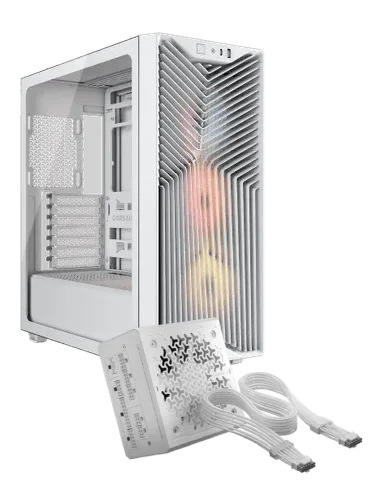 Corsair 3200D RS ARGB White + RM1000e Blanc — vue 1