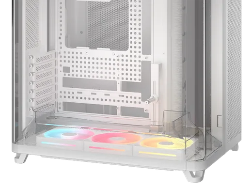 Corsair Air 5400 LX-R RGB Link Blanc - MT/Sans Alim/E-ATX — vue 7
