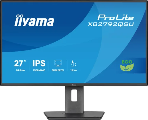 Iiyama Prolite XB2792QSU-B1 - 27" QHD 120Hz IPS 3ms Pivot Adaptive Sync FreeSync — vue 1