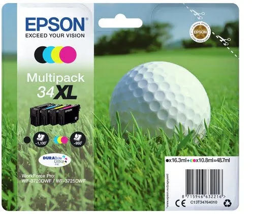 Epson - Noir, Cyan, Magenta, Jaune - C13T34764010 — vue 2