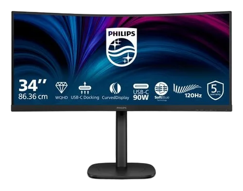 Philips 34B2U3600C/00 34" 21:9 Height Adjust — vue 1