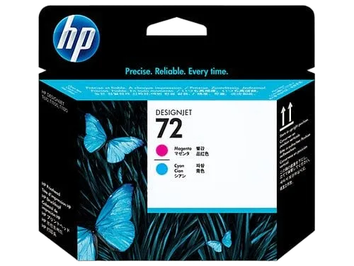 HP No72 Magenta and Cyan Printhead — vue 1