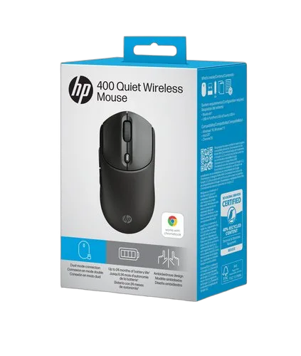 HP 400 Quiet Black Wireless Mouse EURO — vue 11