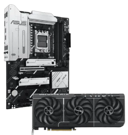 Asus PRIME X870-P WIFI + PRIME RTX 5080 OC — vue 1