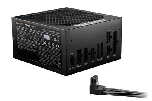 be quiet! ATX 1000W - 80+ Platinum - Power Zone 2 Noir — vue 3