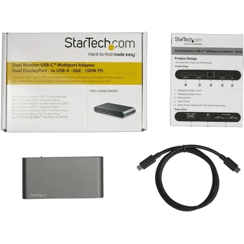StarTech USB C Multiport Adapter Dual DP-PD — vue 7