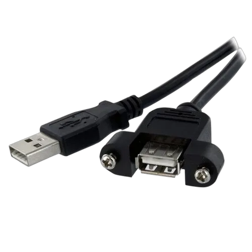 StarTech 30cm Panel Mount USB Cable A to A - F/M — vue 1