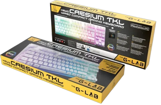 The G-LAB Keyz Caesium TKL - Membrane - Filaire - RGB - Blanc — vue 5