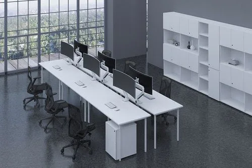 NewStar Desk mount 10-49" desk clamp WHITE Plus — vue 4