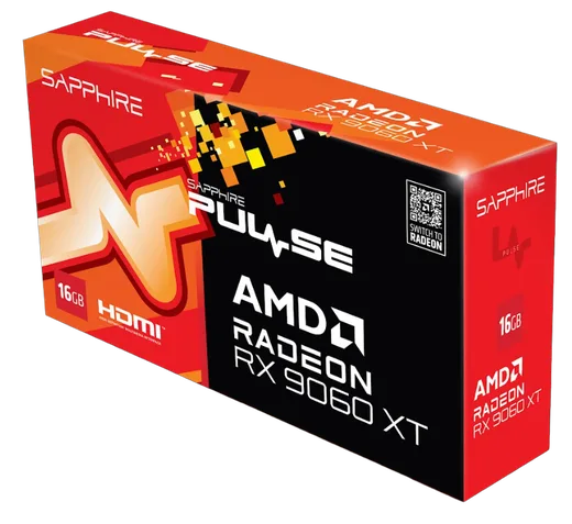 Sapphire Pulse Radeon RX 9060 XT GAMING OC 16GB — vue 3