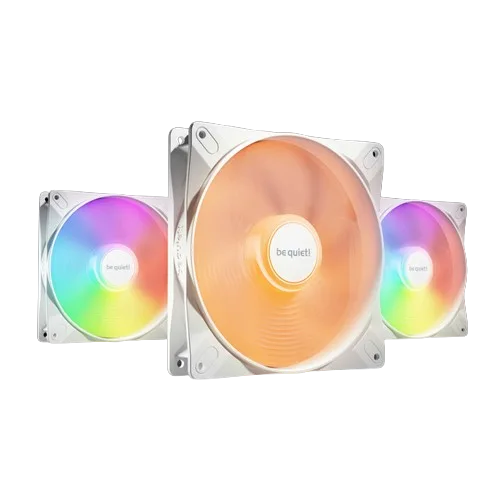 be quiet! LIGHT WINGS LX - 140mm PWM White Triple-Pack — vue 1