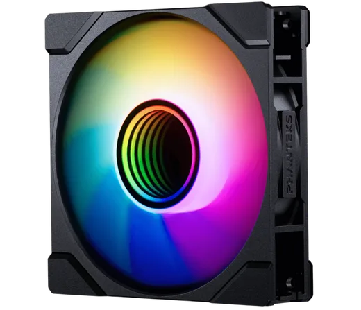 Phanteks M25 Gen2 PWM Noir Reverse Blade (3x120mm) D-RGB — vue 2