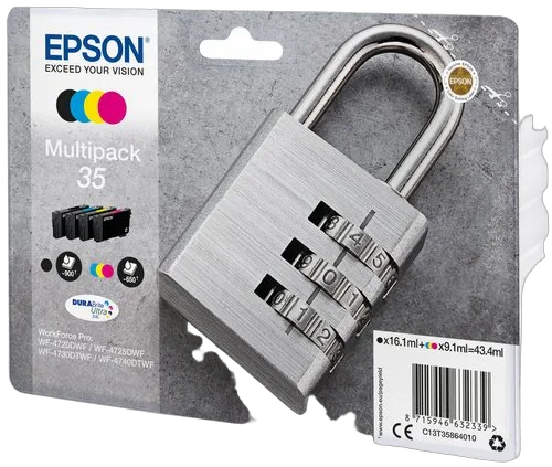 Epson - Noir, Cyan, Magenta, Jaune - C13T35864020 — vue 2