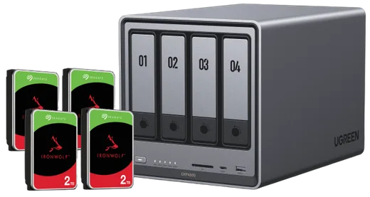 UGREEN DXP4800 - 4 Baies avec 4 disques de 2To — vue 1