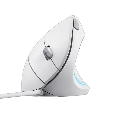 Trust VERTO WIRED ERGO MOUSE WHITE — vue 4