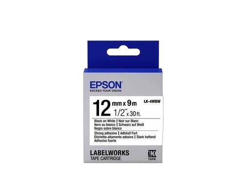 Epson TAPE LK-4WBW STRNG ADH BLK-/WHT — vue 1
