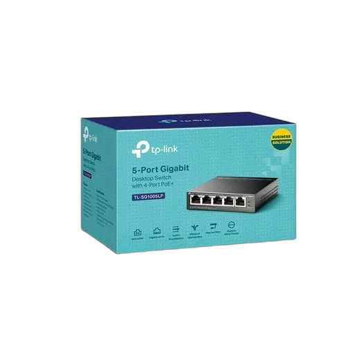 TP-Link 5-Port GB Desktop Switch 4-Port PoE+ — vue 3