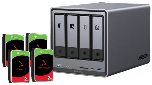 DXP4800 Plus - 4 Baies avec 4 disques de 2To