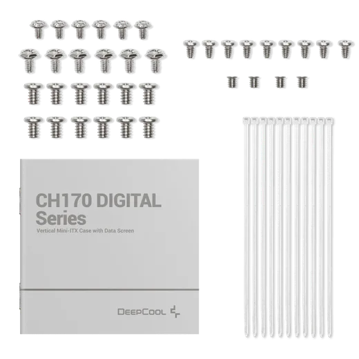 Deepcool CH170 Digital Blanc - mT/Sans Alim/Mini-ITX — vue 12