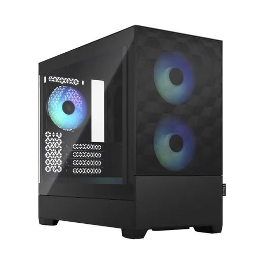 Pop Mini Air TG RGB Black - mT/Sans Alim/mATX