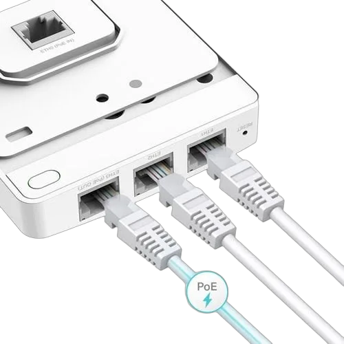 TP-Link AC1200 Wrl MU-MIMO Ggabit Wall-Plate A P — vue 3