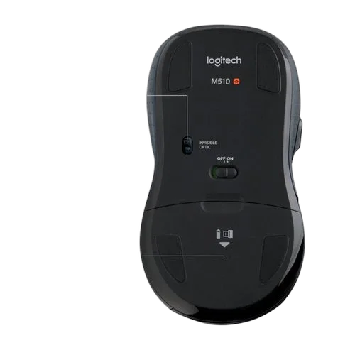 Logitech Wireless Mouse M510 - BLACK - EMEA — vue 5