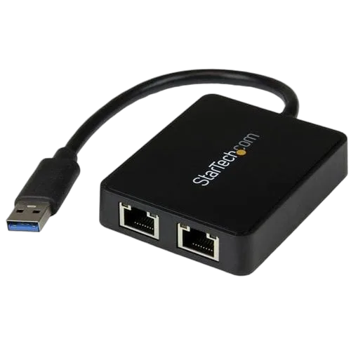 StarTech USB 3 Dual Port Gigabit Ethernet Adapter — vue 1