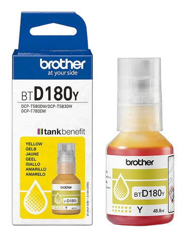 Brother Cartouche d'encre BTD180Y - Jaune — vue 1