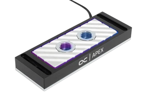 Alphacool Apex D-RAM Water cooler ARGB - 4 Slots Argent — vue 1
