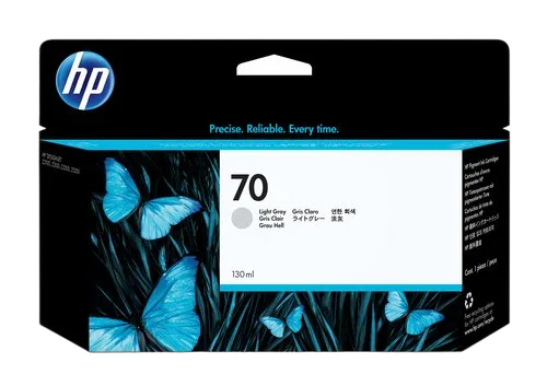 HP No 70 Ink Cart/130 ml Light Grey w/vi — vue 1