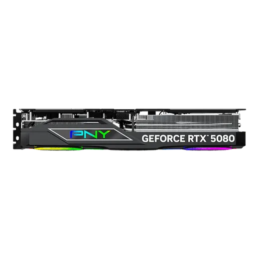 PNY RTX 5080 16GB ARGB Overclocked Triple Fan — vue 8