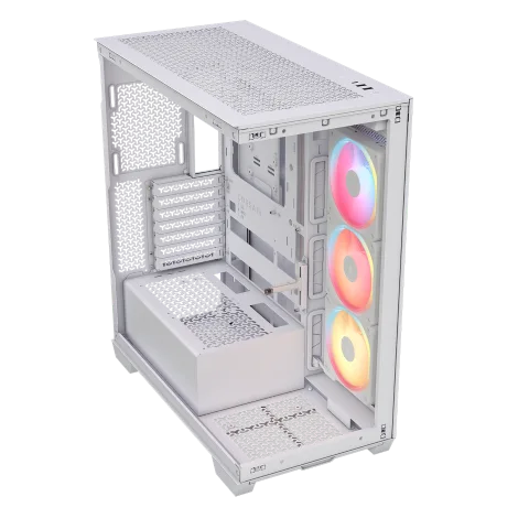 Corsair 3500X LX-R RGB ICUE LINK Blanc - MT/Sans Alim/E-ATX — vue 9